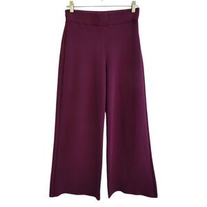 SPANX AirEssentials Pull-On Wide Leg Pants Plum Berry Light As Air M Sweatpants